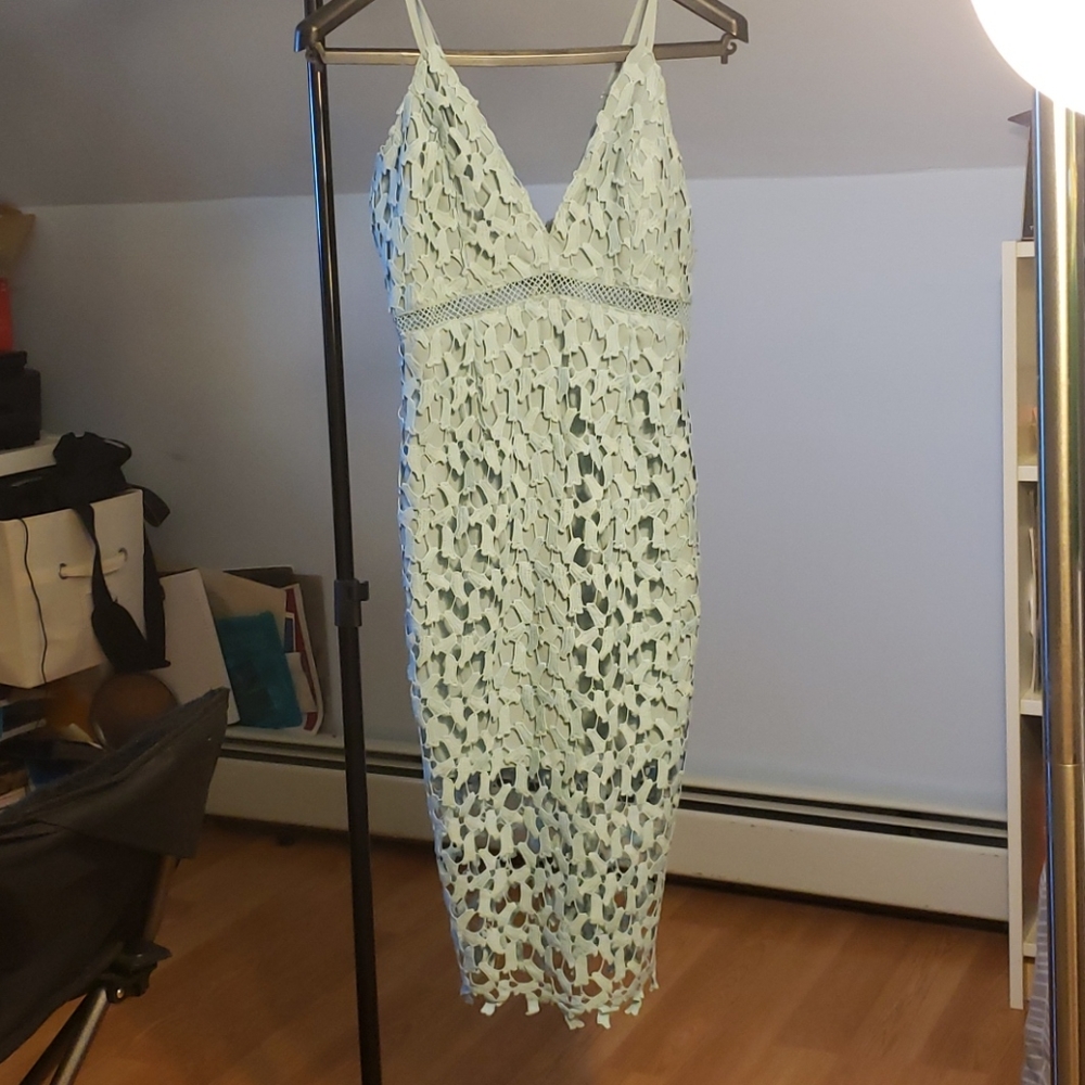 Light blue midi dress, never worn
